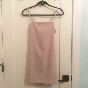 Princess Polly - Tie Back Mini Dress - Plaid - Pink & White - Size 4